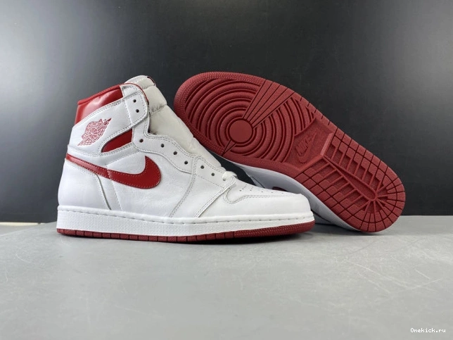 One Kick Red Air 555088-103 Jordan 1 Metallic Retro (2017) 0806